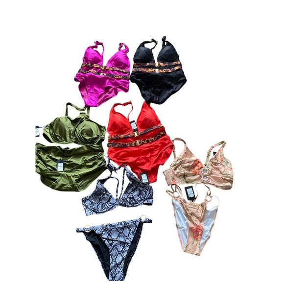 City Chic Other - City Chic Plus Size Swimsuit Lot of 6 | Sizes 16 & 18 | NEW Swimwear